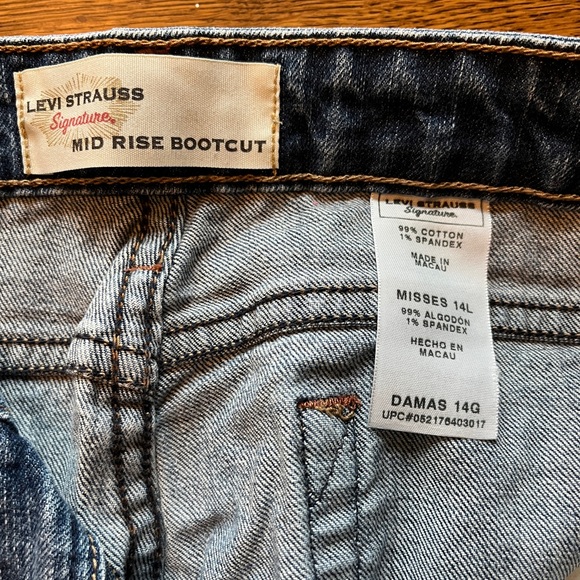 Vintage Levi Strauss Signature Misses MidRise Bootcut Pants Size 14 Long - Picture 2 of 3